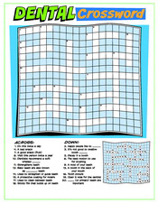 Dental Crossword activity sheet - Pediatric Dentist in Westfield, NJ