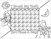 B&W Brushing Chart - Pediatric Dentist in Westfield, NJ